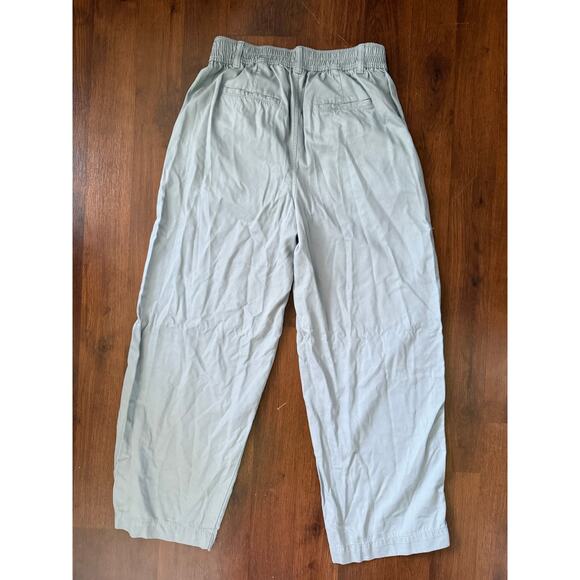 Madewell Neale Straight Leg Drapeweave Pants Overcast Blue Career Office Sz 10 - Picture 3 of 9